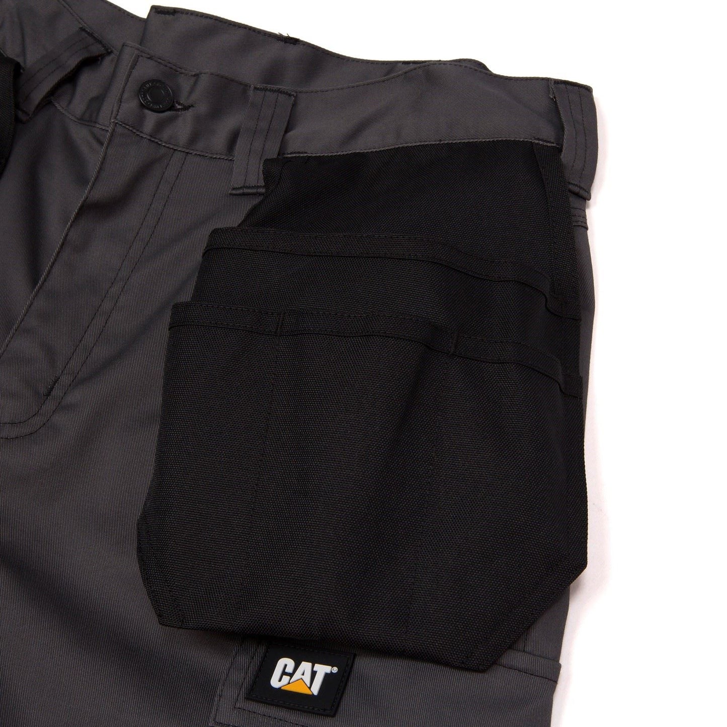 Caterpillar Essential Knee Pocket Stretch Holster Polyester Men's Grey Outdoor Trousers