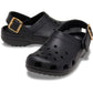 Crocs Classic Metallic Buckle EVA Women's Black Clogs