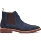 Base London Sussex Chelsea Boot Leather Men's Navy Boots