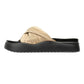 Desert Fleur Gabbro Pleated Satin Women's Gold Sandals