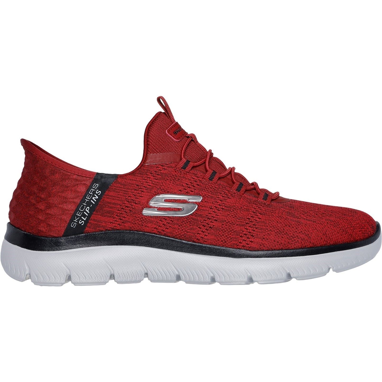 Skechers Men's Summits Key Pace Shoe in Red/Black