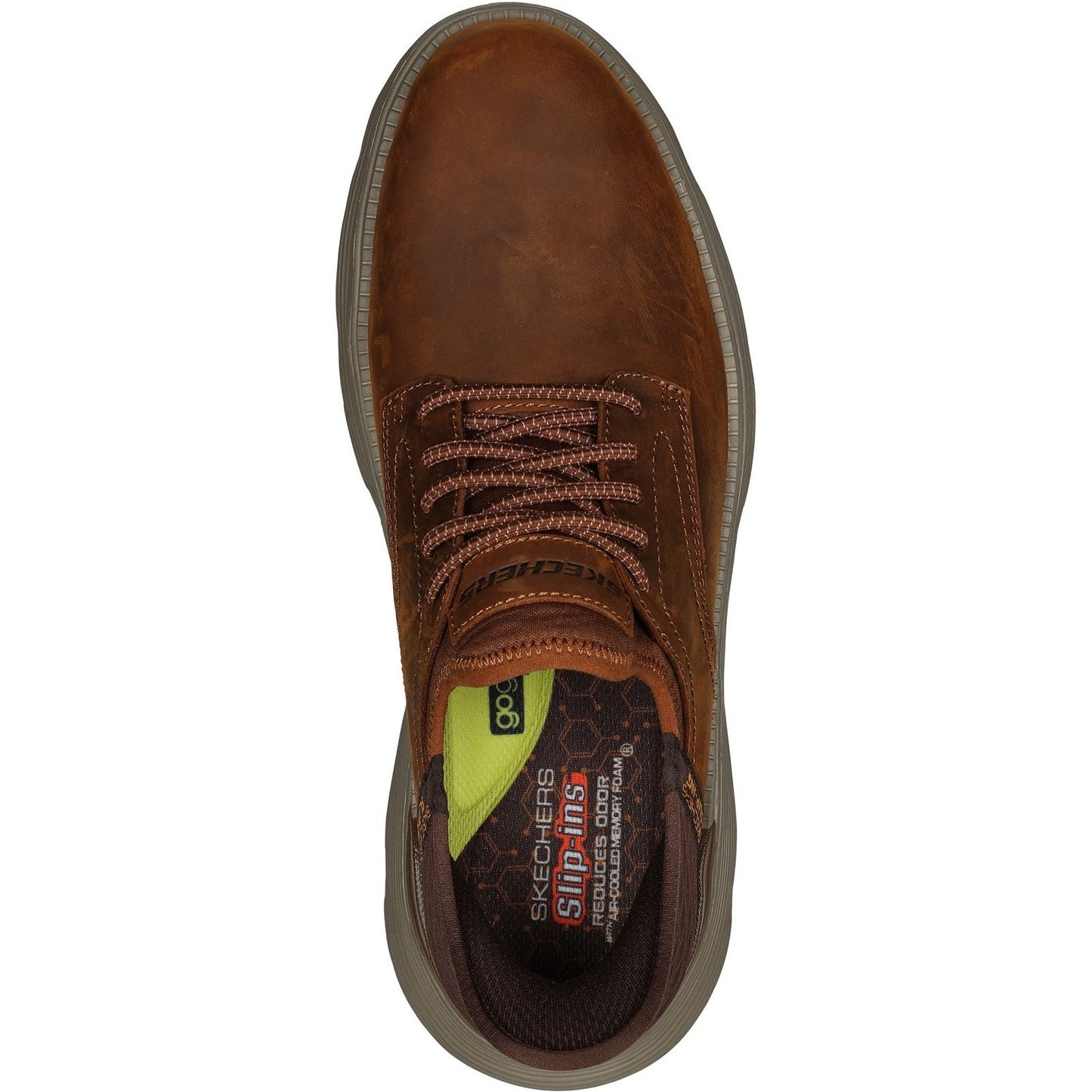 Skechers Men's Garza Gervin Shoes in Dark Brown