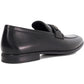 Dune Seymore Leather Men's Black Slip-On Shoes