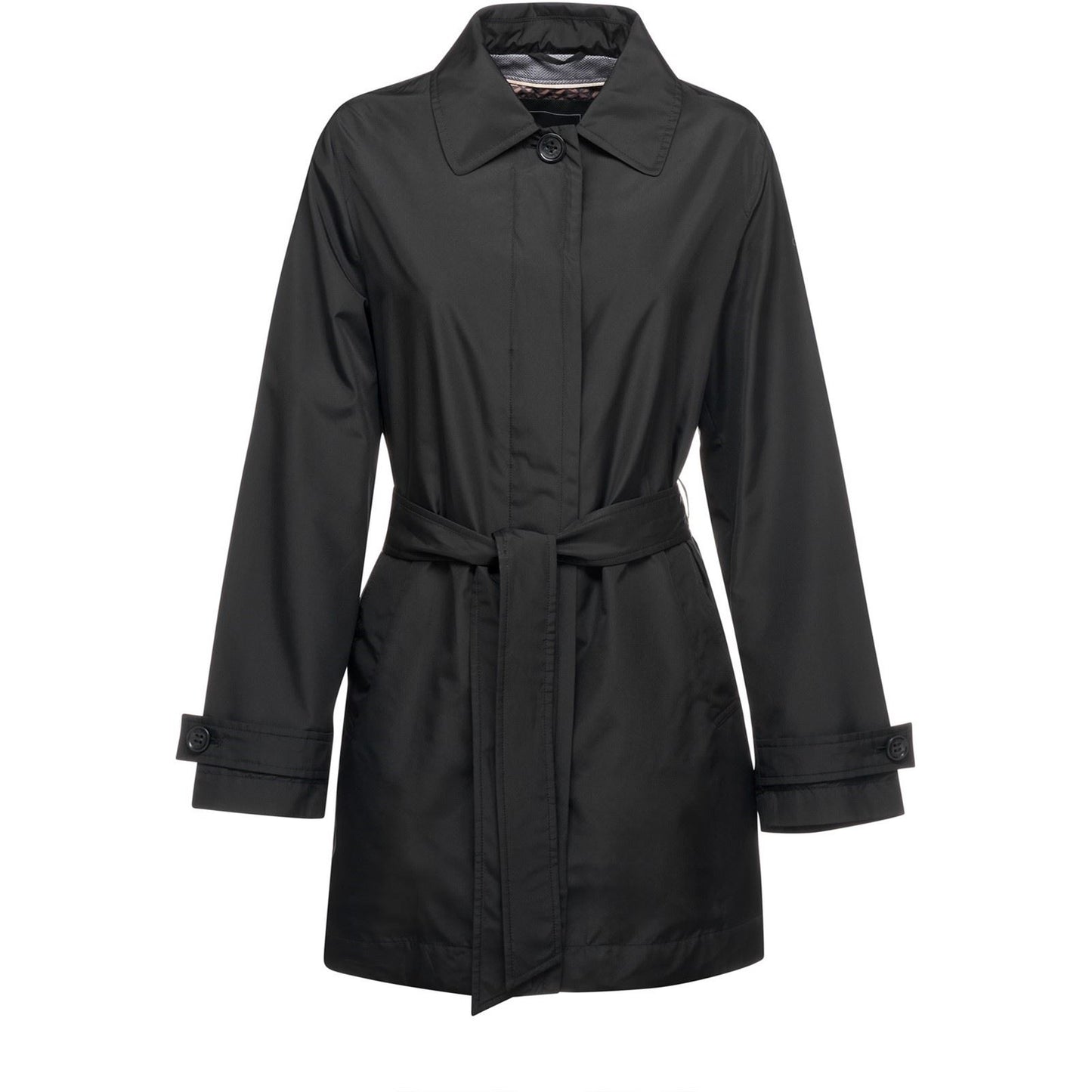 Geox Women's W SOLEIL TRENCH in Black