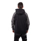 Caterpillar Men's Raglan Hooded Sweatshirt in Black/Magnet