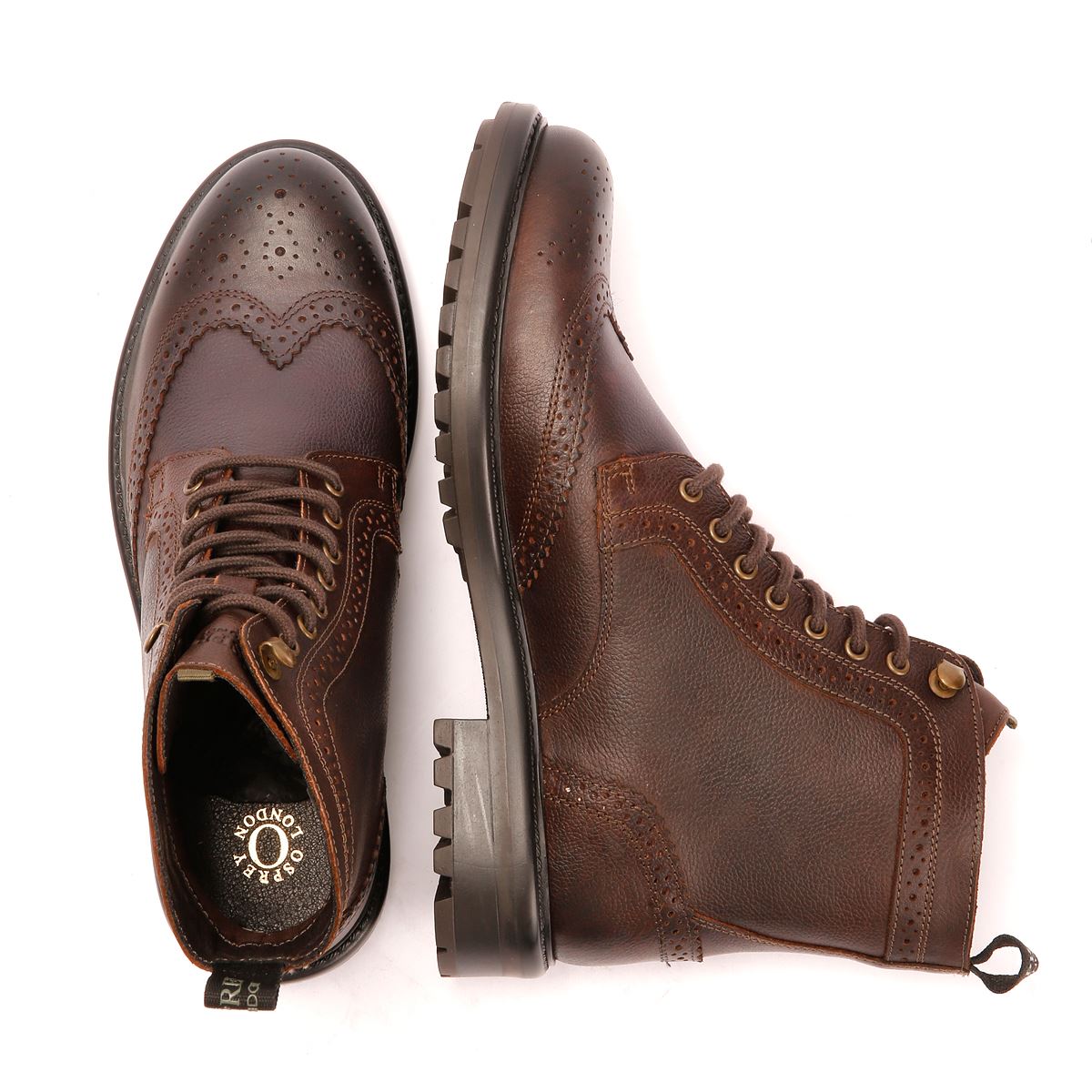 Osprey London The Professor Leather Men's Chocolate Boots