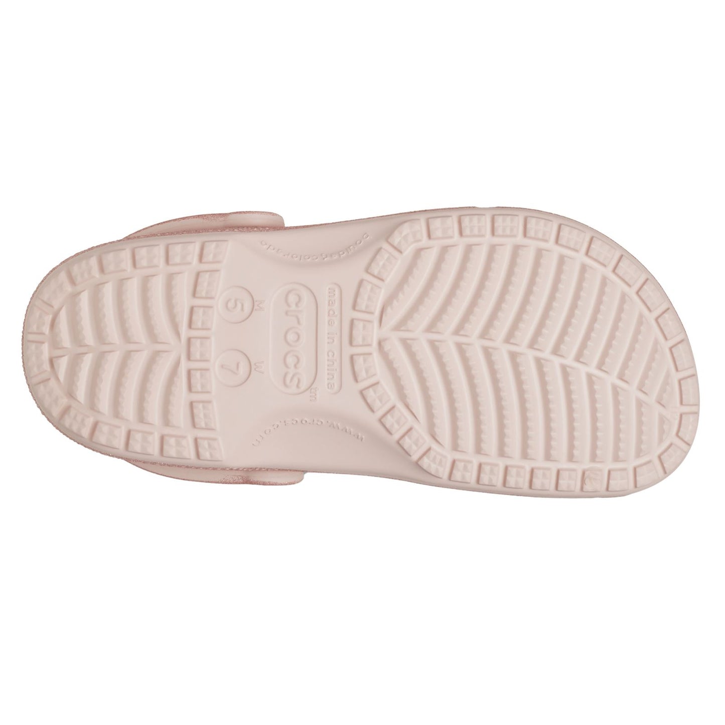 Crocs Unisex Classic Glitter Clog in Quartz