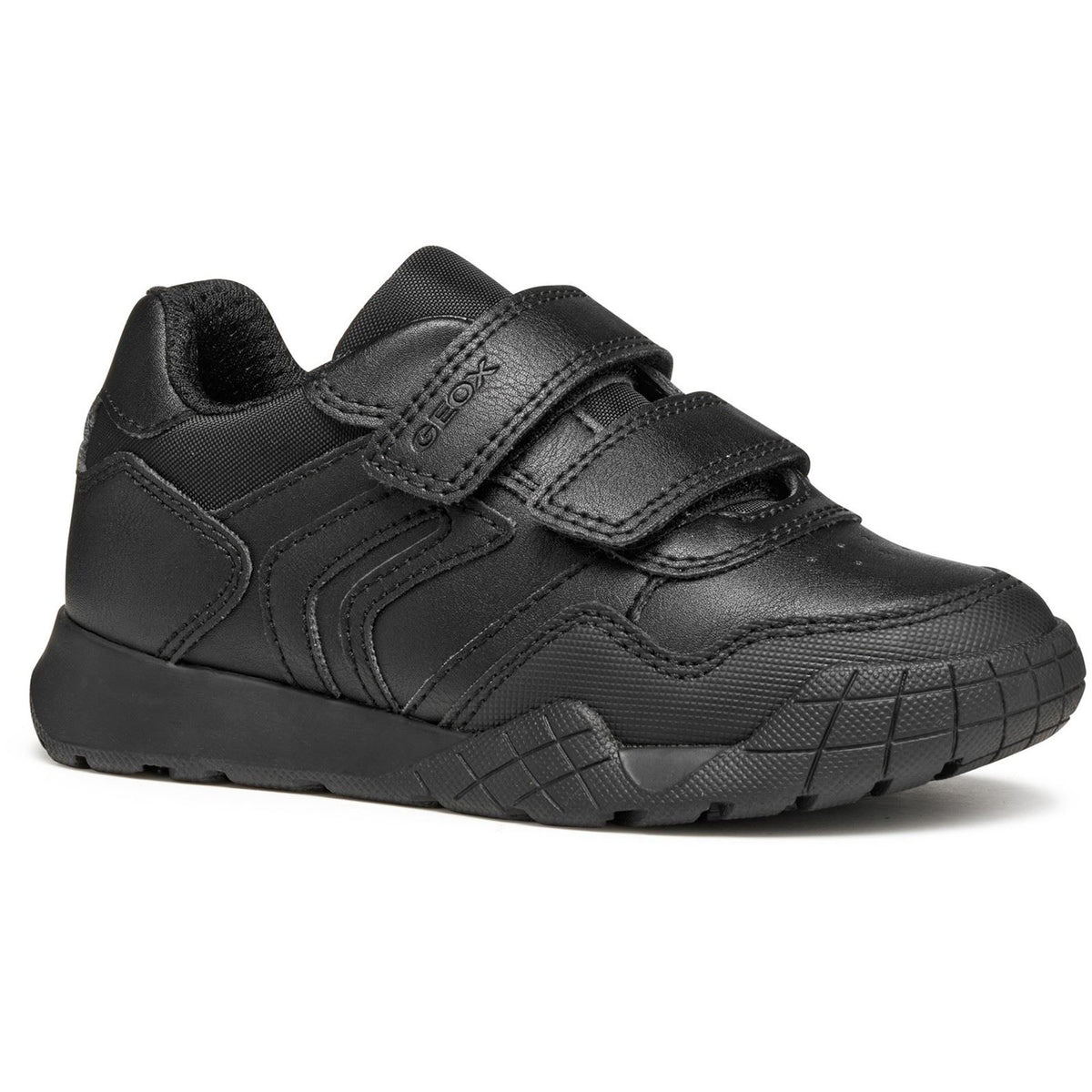 Geox J Rann-E Unisex Kid's Black Trainers