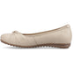 Hush Puppies Lilith Leather Women's Cream Standard Flats