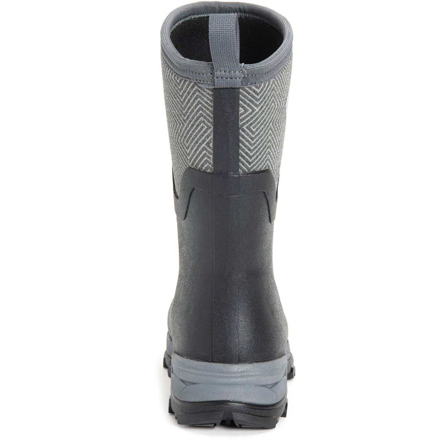 Muck Boots Women's Arctic Ice Mid Wellingtons in Black/Grey Geometric