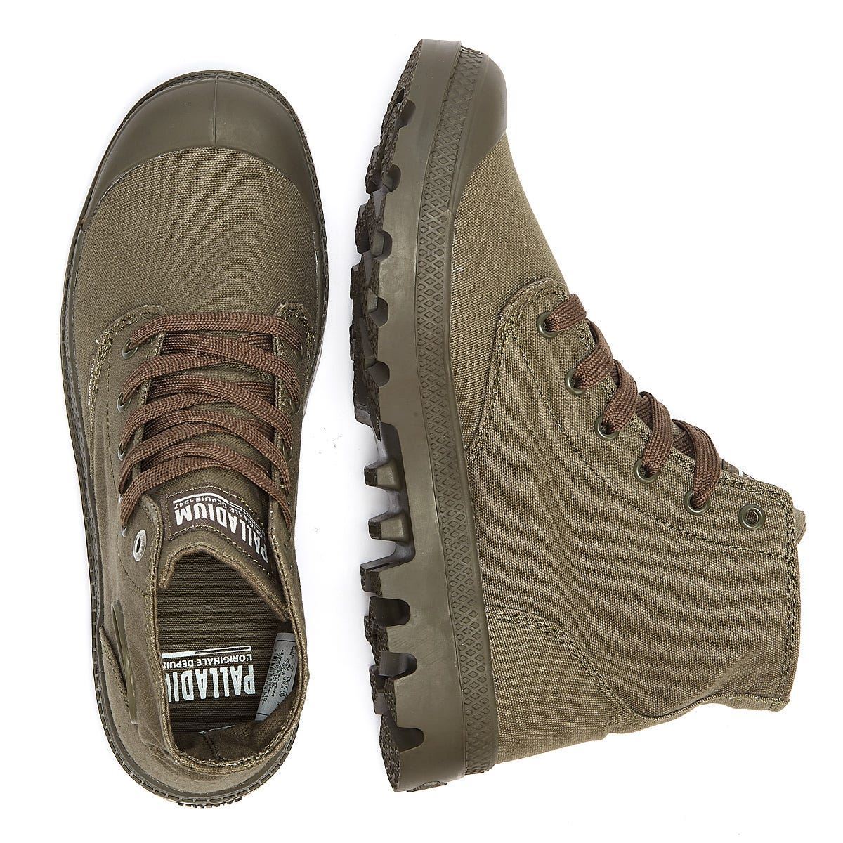 Palladium - 73089-325 MENS PAMPA HI MONO CHROME OLIVE NIGHT