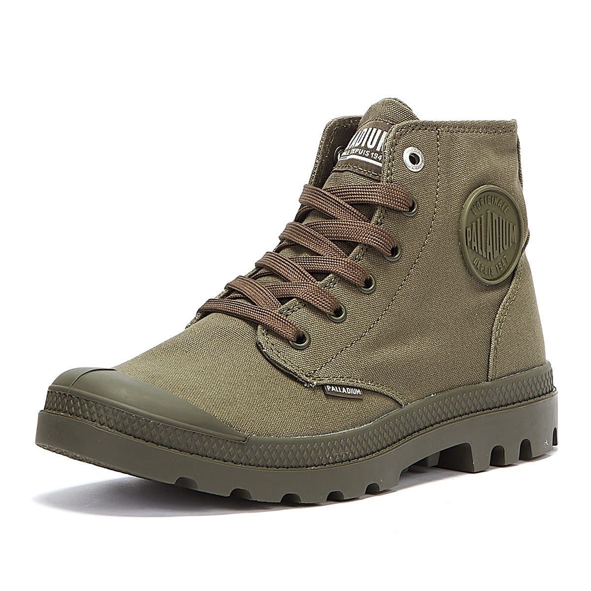 Palladium - 73089-325 MENS PAMPA HI MONO CHROME OLIVE NIGHT