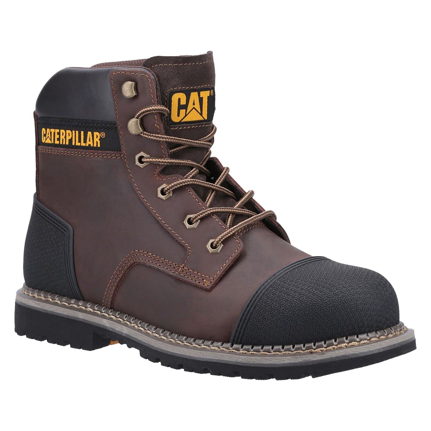 Caterpillar Men's Powerplant S3 Safety Boot in Brown