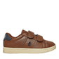 Penguin Junior Marble Tan/Navy Trainers