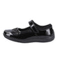 Hush Puppies Christina Patent Leather Junior Black Shoes