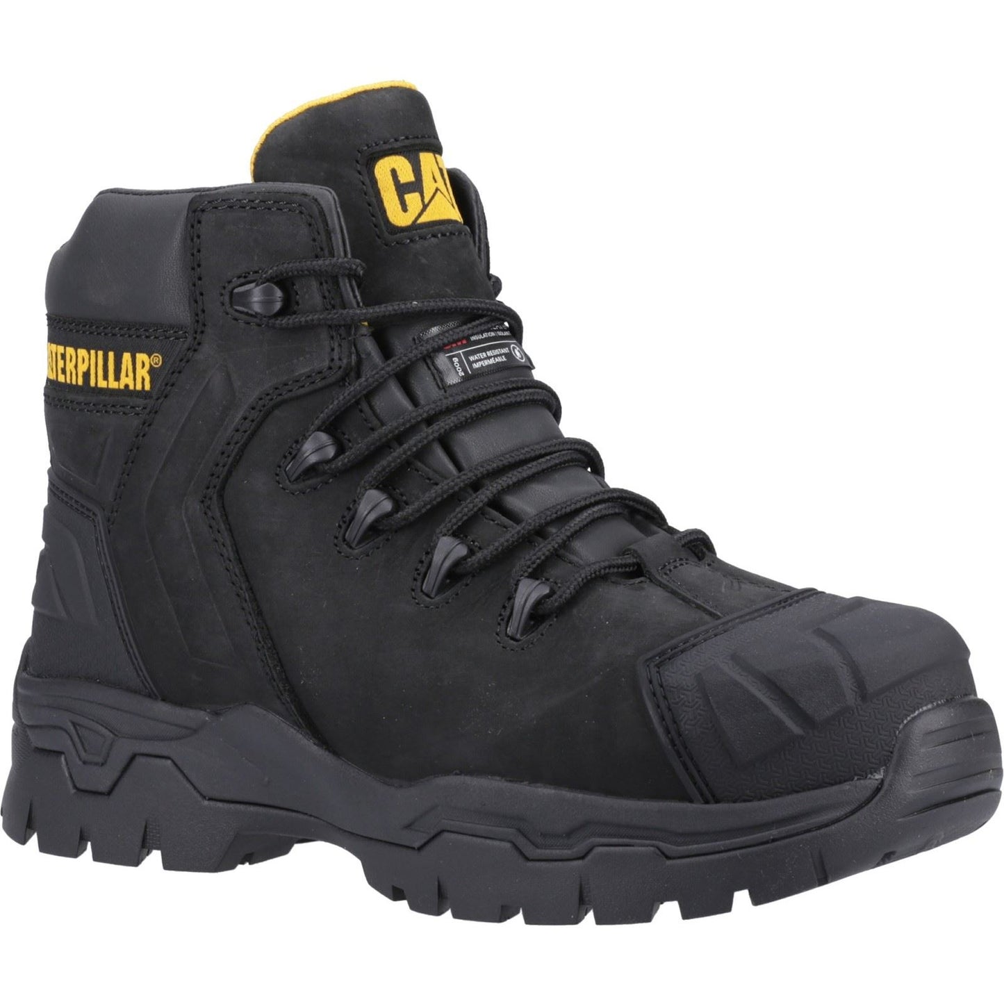 Caterpillar Men's Everett S3 WP Safety Boot in Black