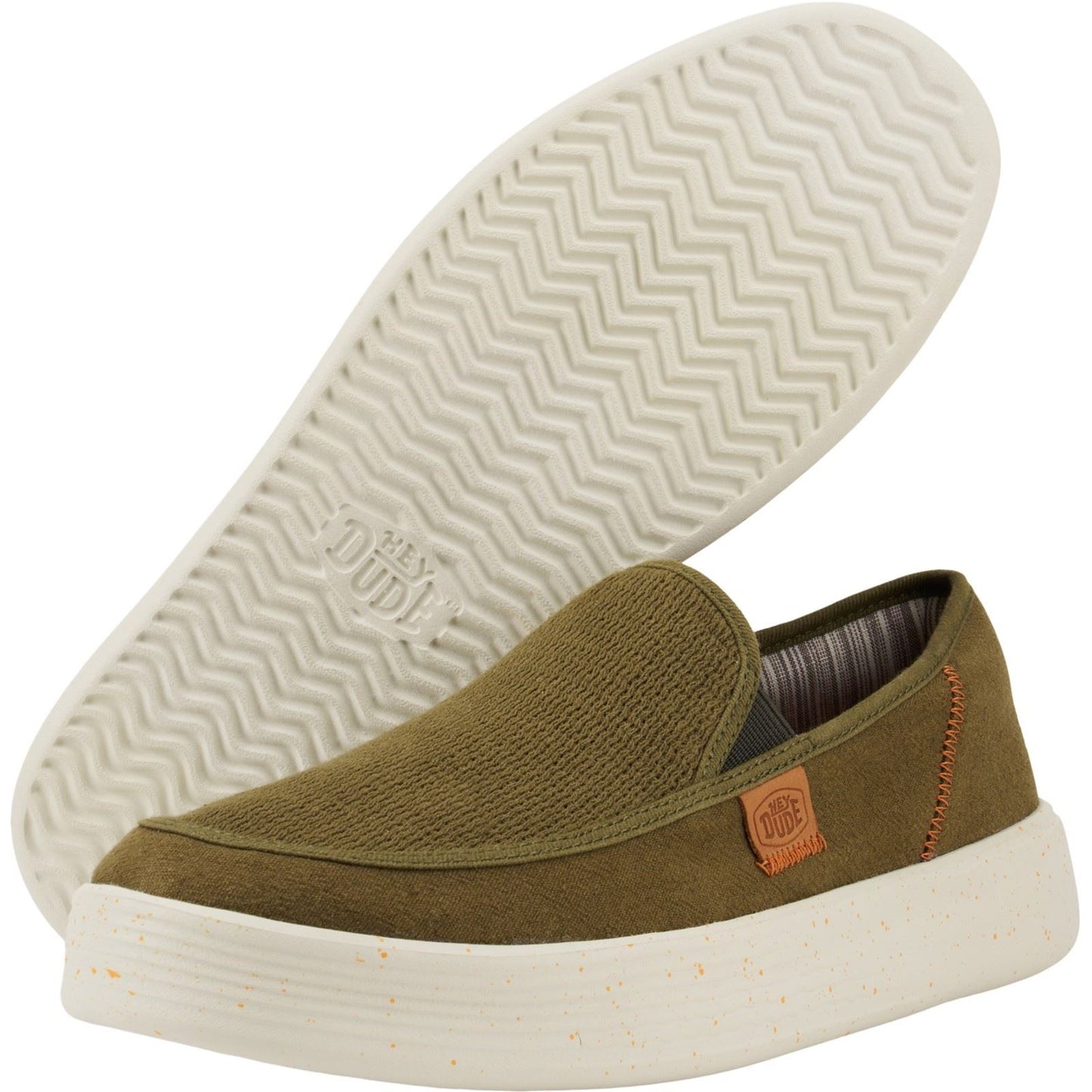 HEYDUDE Men's Sunapee Coastline Shoe in Olive