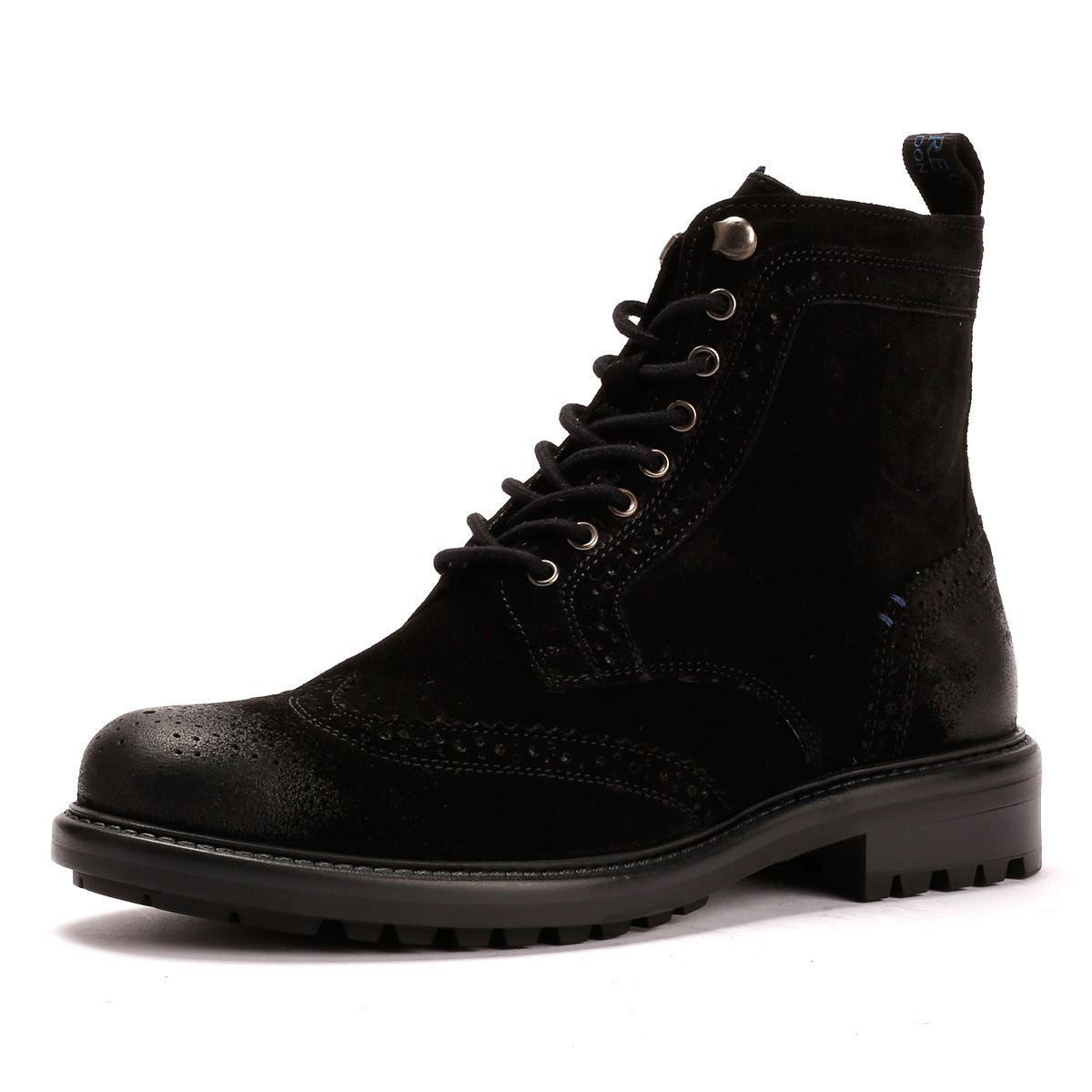 Osprey London The Professor Suede Men's Black Boots