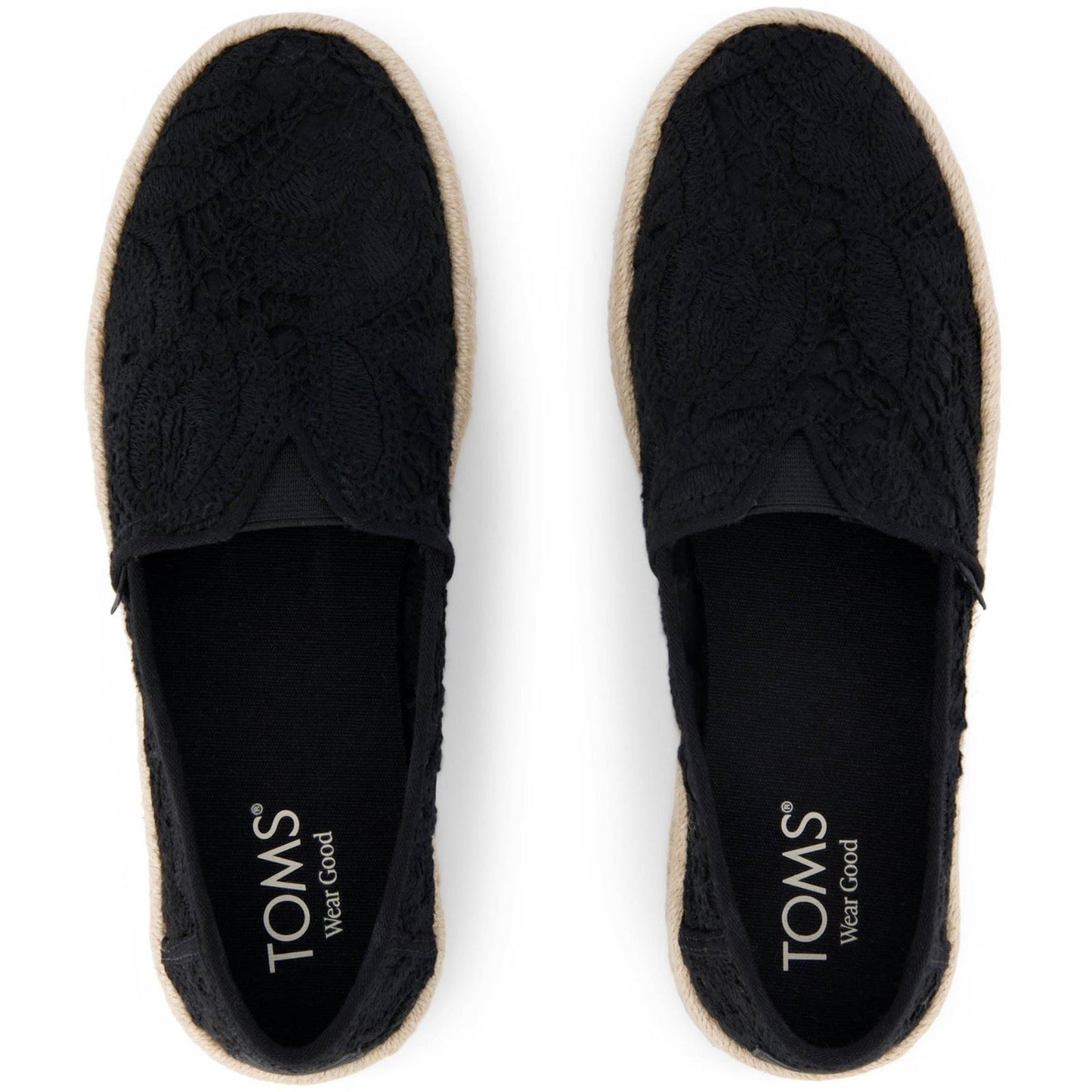 TOMS Alpargata Rope 2.0 Shoe Cotton Women's Black Espadrilles