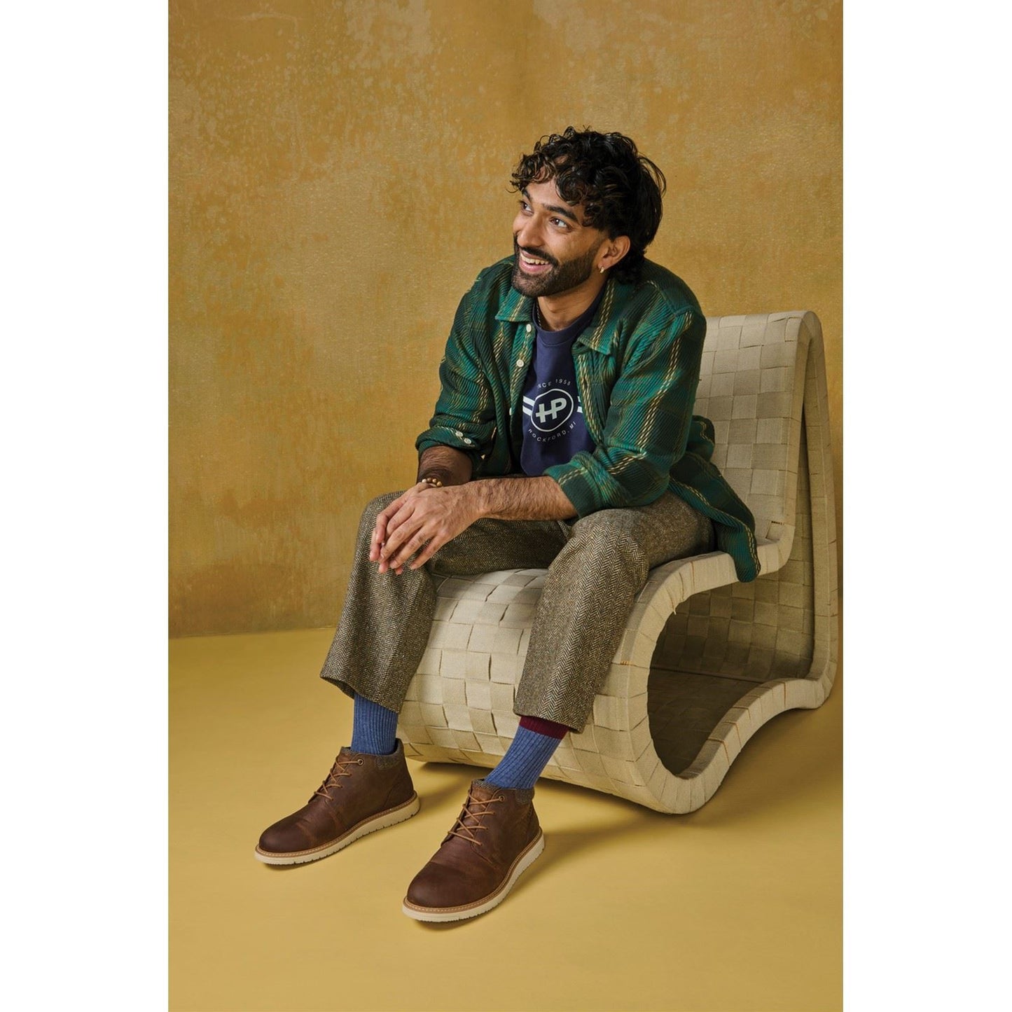 Hush Puppies Jenson Leather Men's Tan Ankle Boots