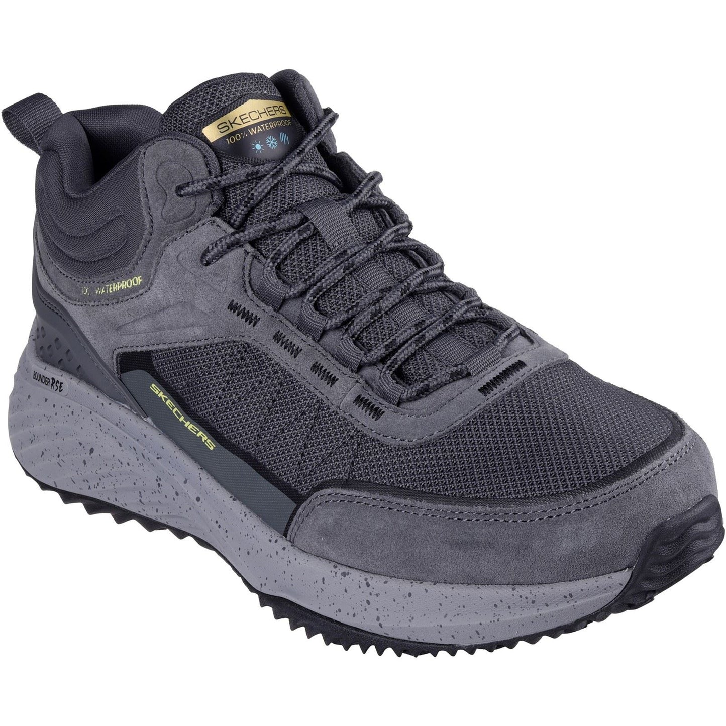 Skechers Men's Bounder Rse Hiking Boots in Charcoal/Lime