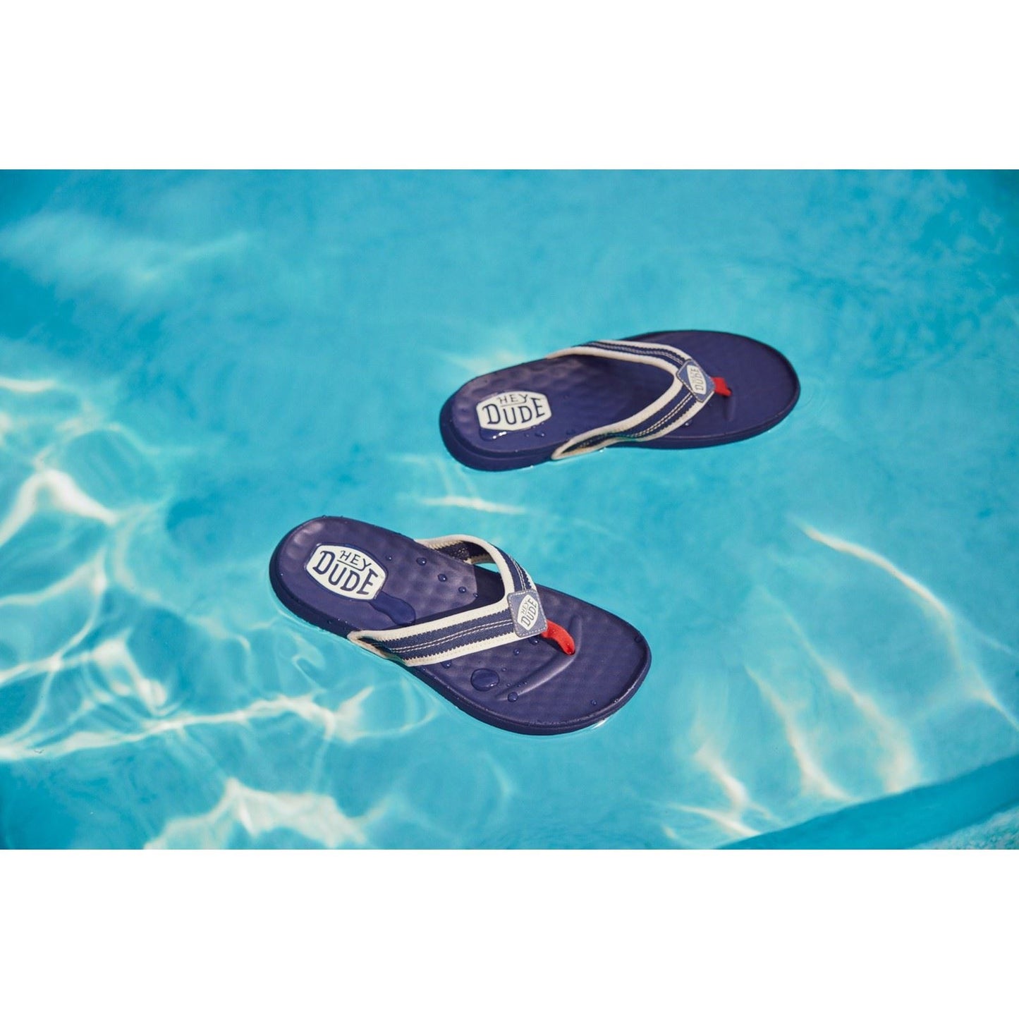 HEYDUDE Men's Myers Flip Sport Mode Sandal in Navy/Navy