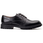 Base London Locke Leather Men's Black Lace-Up Shoes
