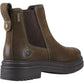 Cotswold Aldworth Leather Women's Olive Heeled Ankle Boots