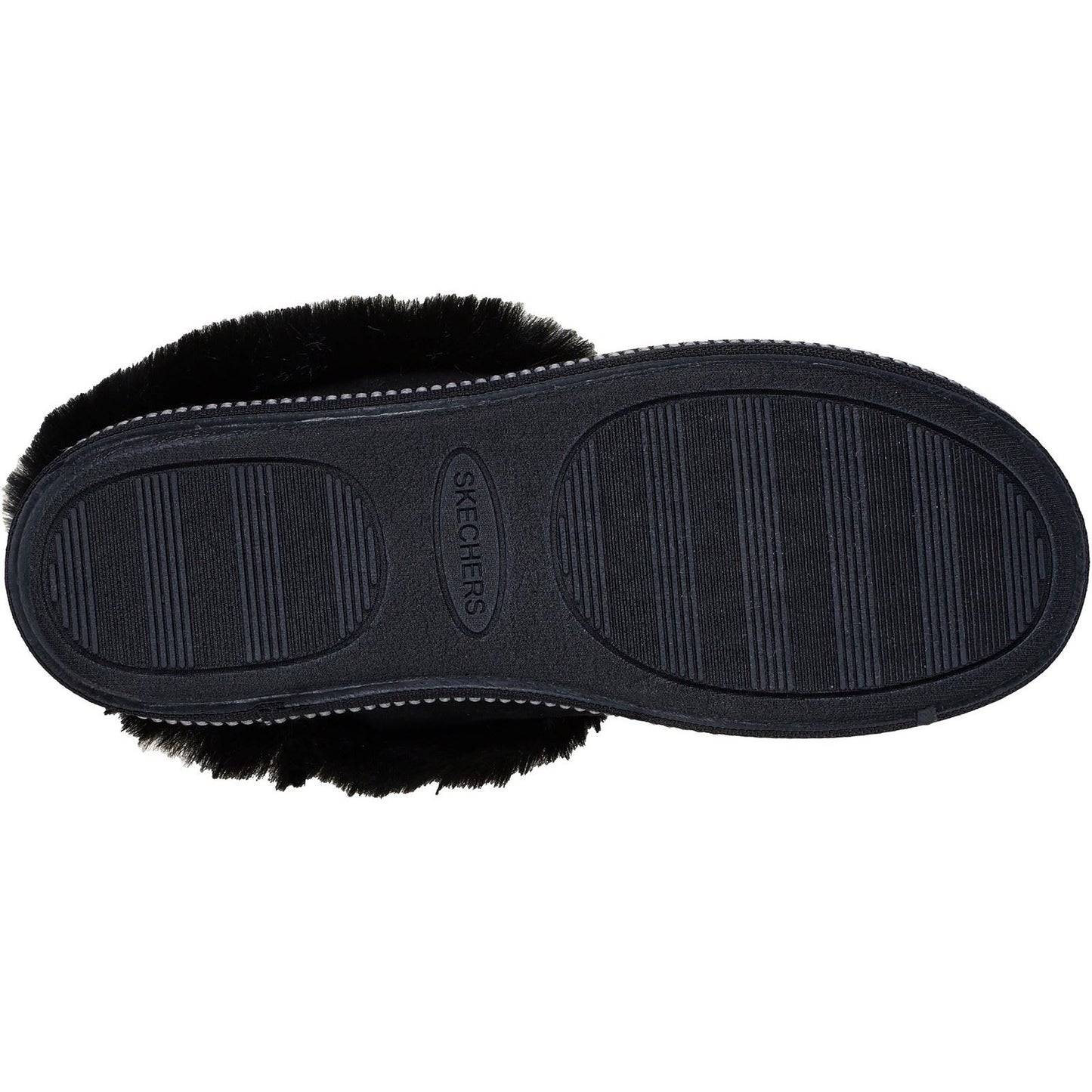 Skechers Cozy Campfire Winter Nights Polyester Women's Black Slippers