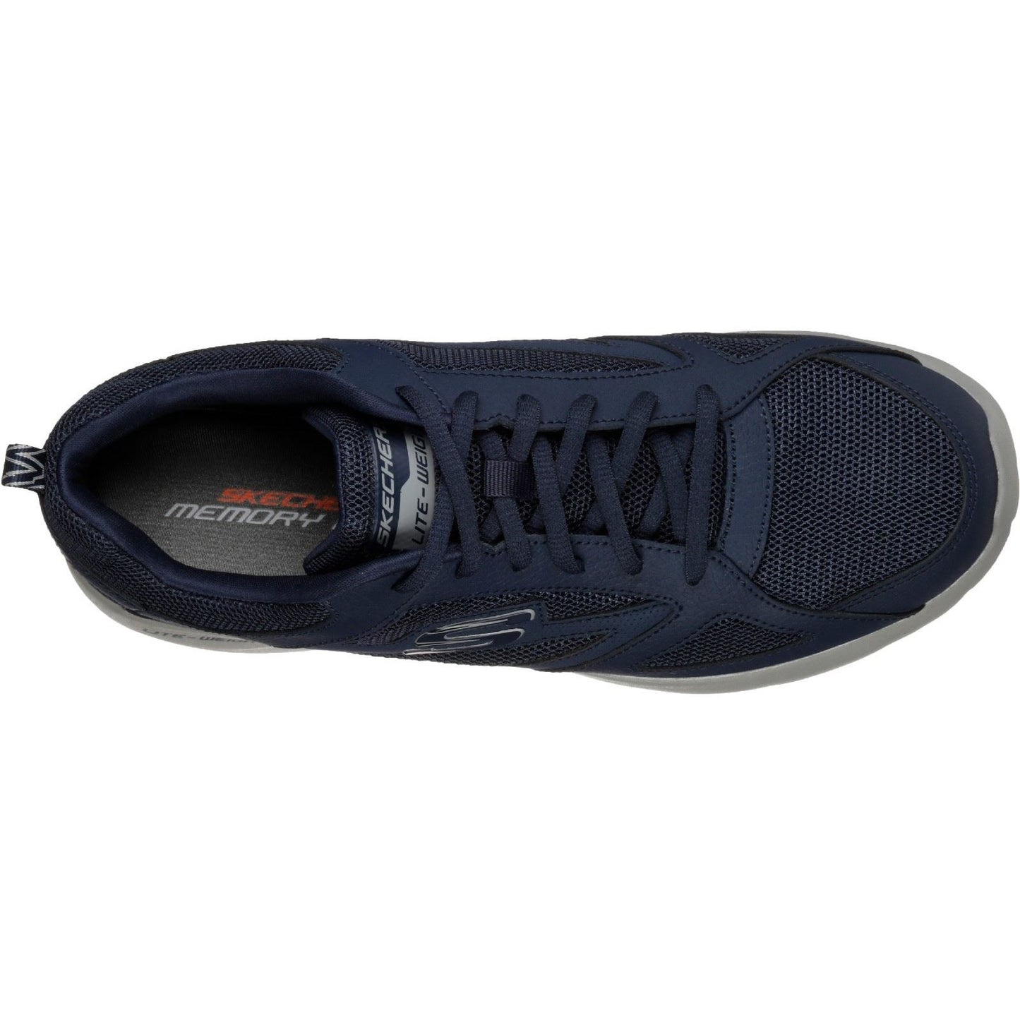Skechers Men's Dynamight 2.0 Lace Up Memory Foam Trainer in Navy