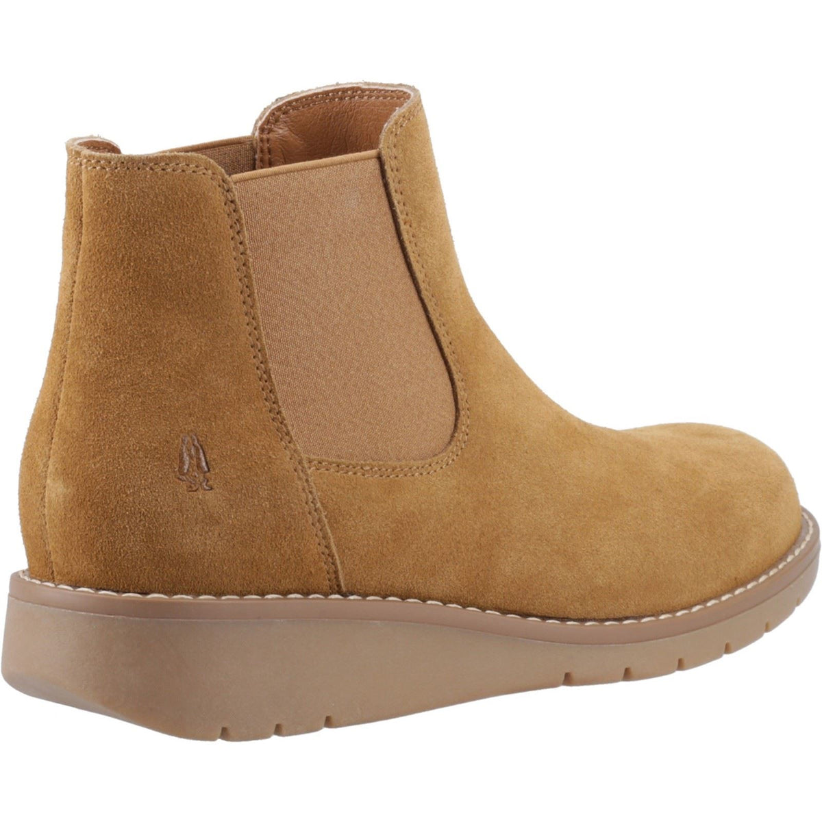 Hush Puppies Leonie Suede Women's Tan Flat Chelsea Boots