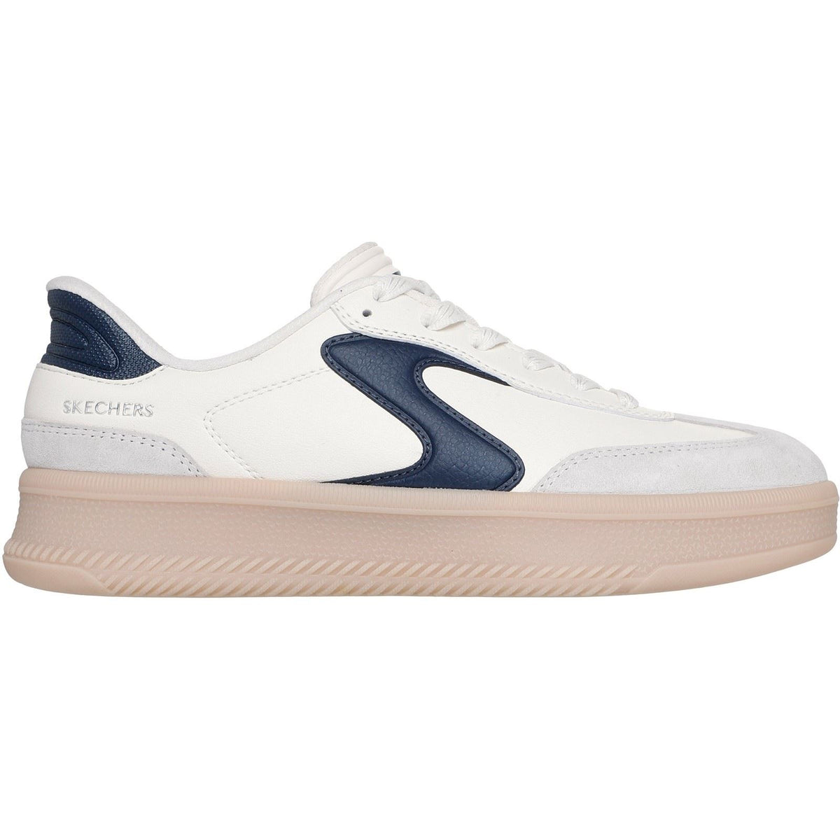 Skechers Hotshot HI - Lifted Luxe Polyurethane Women's Off White/Navy Trainers