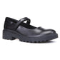 Geox J Casey G. P Leather Girl's Black Shoes