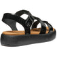 Geox D CAMALEI Synthetic Polyurethane Women's Black Sandals