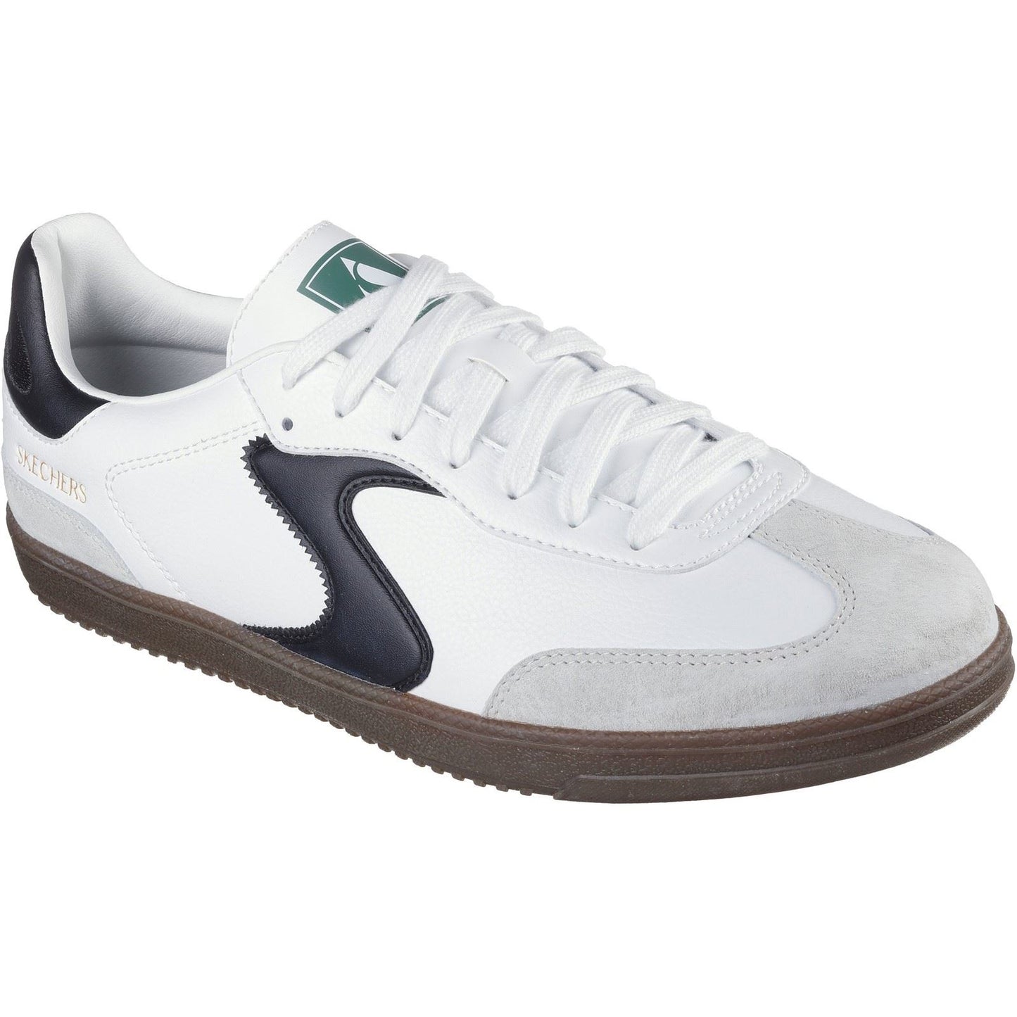 Skechers Men's Hotshot Pyke Trainer in White/Black