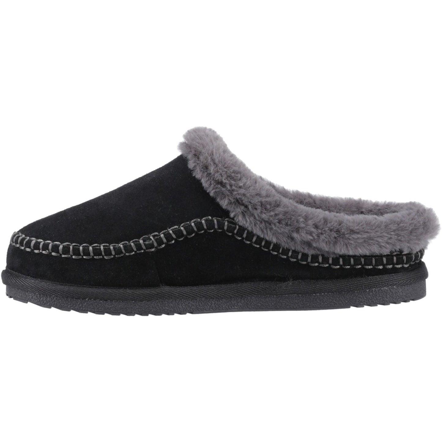 Hush Puppies Anika Suede Women's Black Slippers