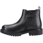 Hush Puppies Ariella Chelsea Leather Junior Black Boots