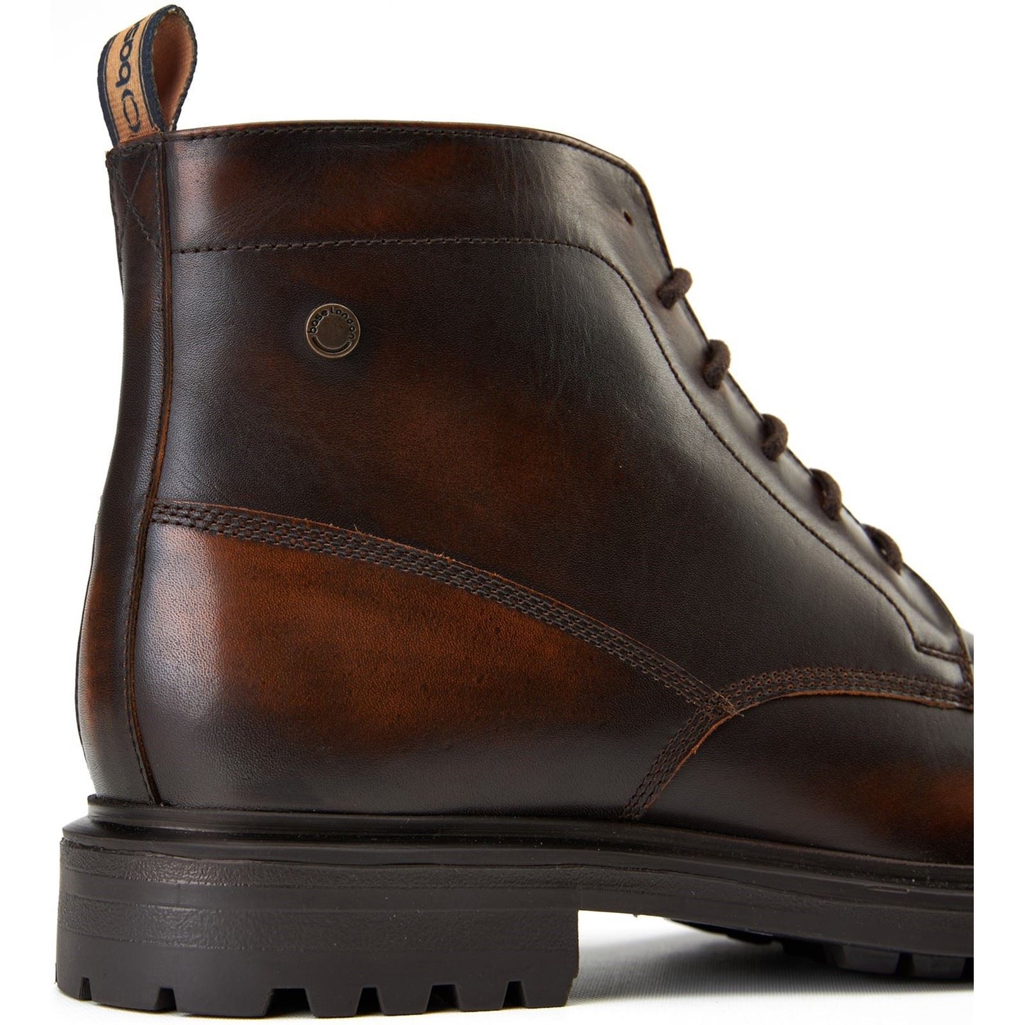 Base London Boulton Leather Men's Brown Ankle Boots