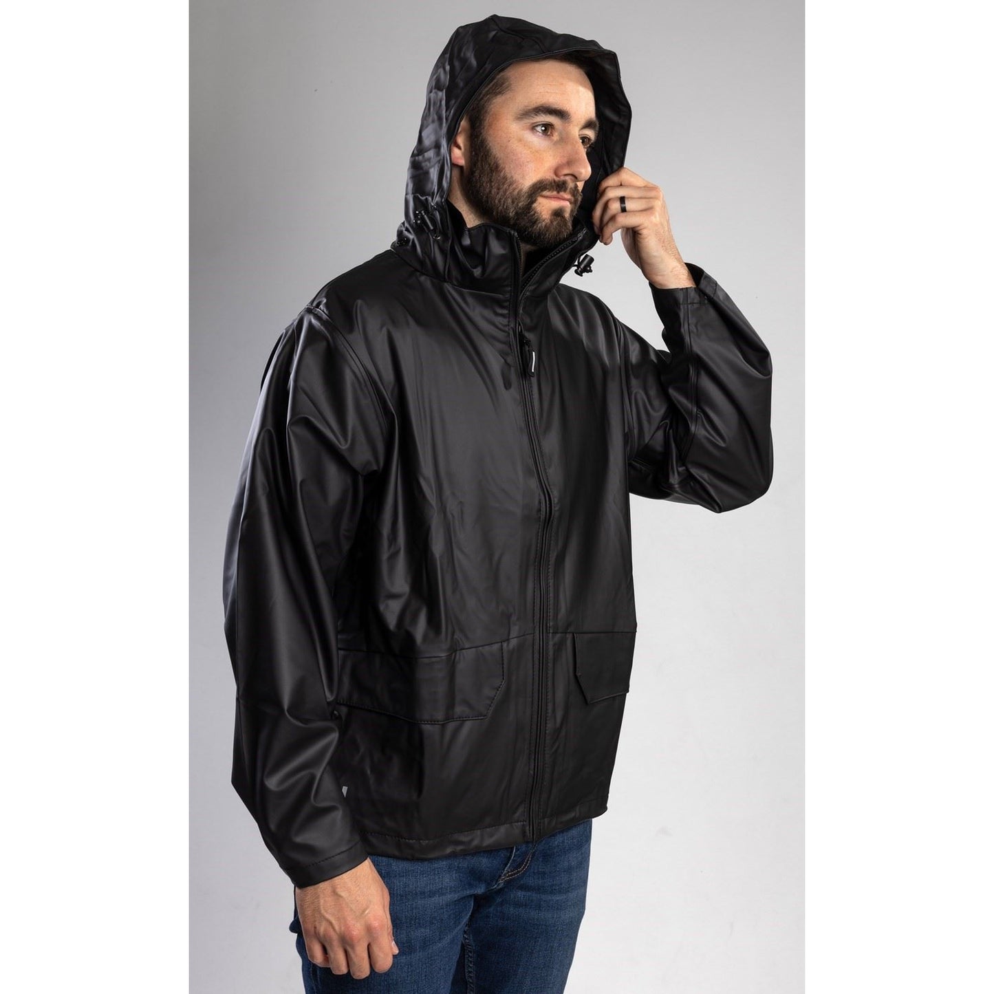 Helly Hansen Workwear Voss Unisex Adults Black Rain Jacket