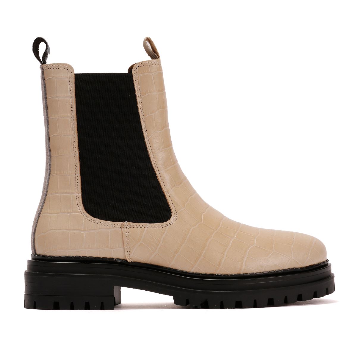 Osprey London The Huckleberry Leather Women's Cream Boots