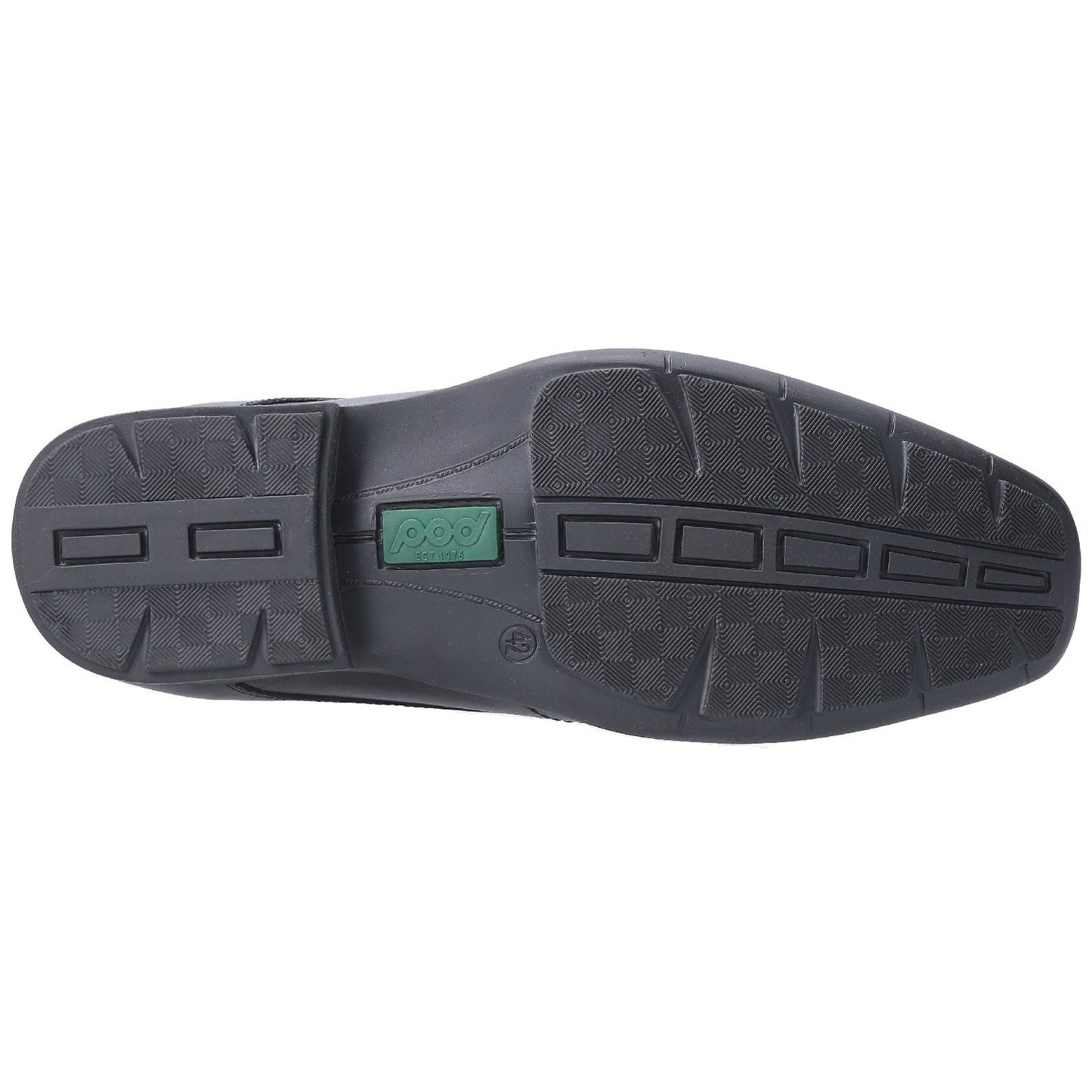 Pod Dundee Leather Youth Black Shoes
