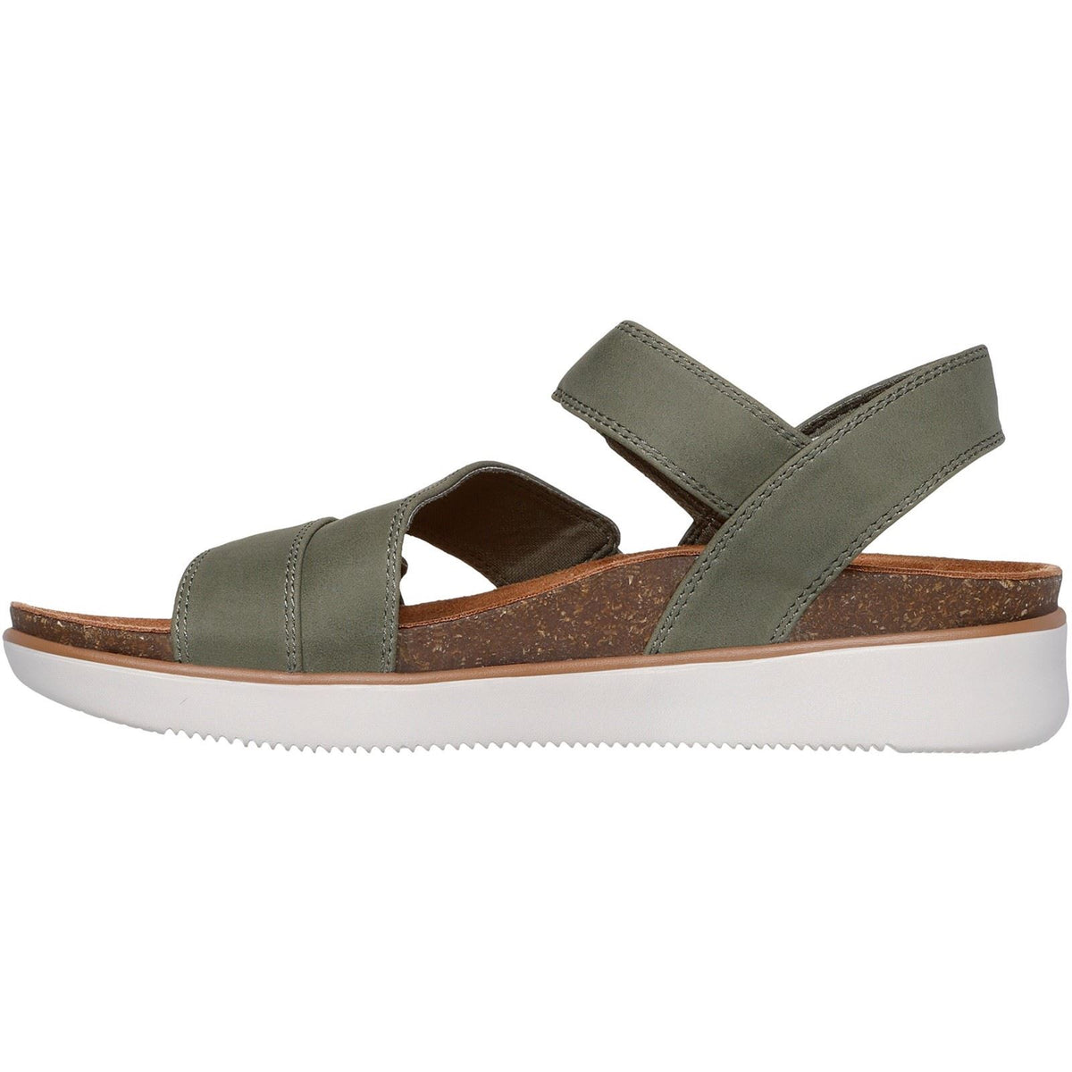 Skechers Lifted Comfort Polyurethane Women's Olive Sandals