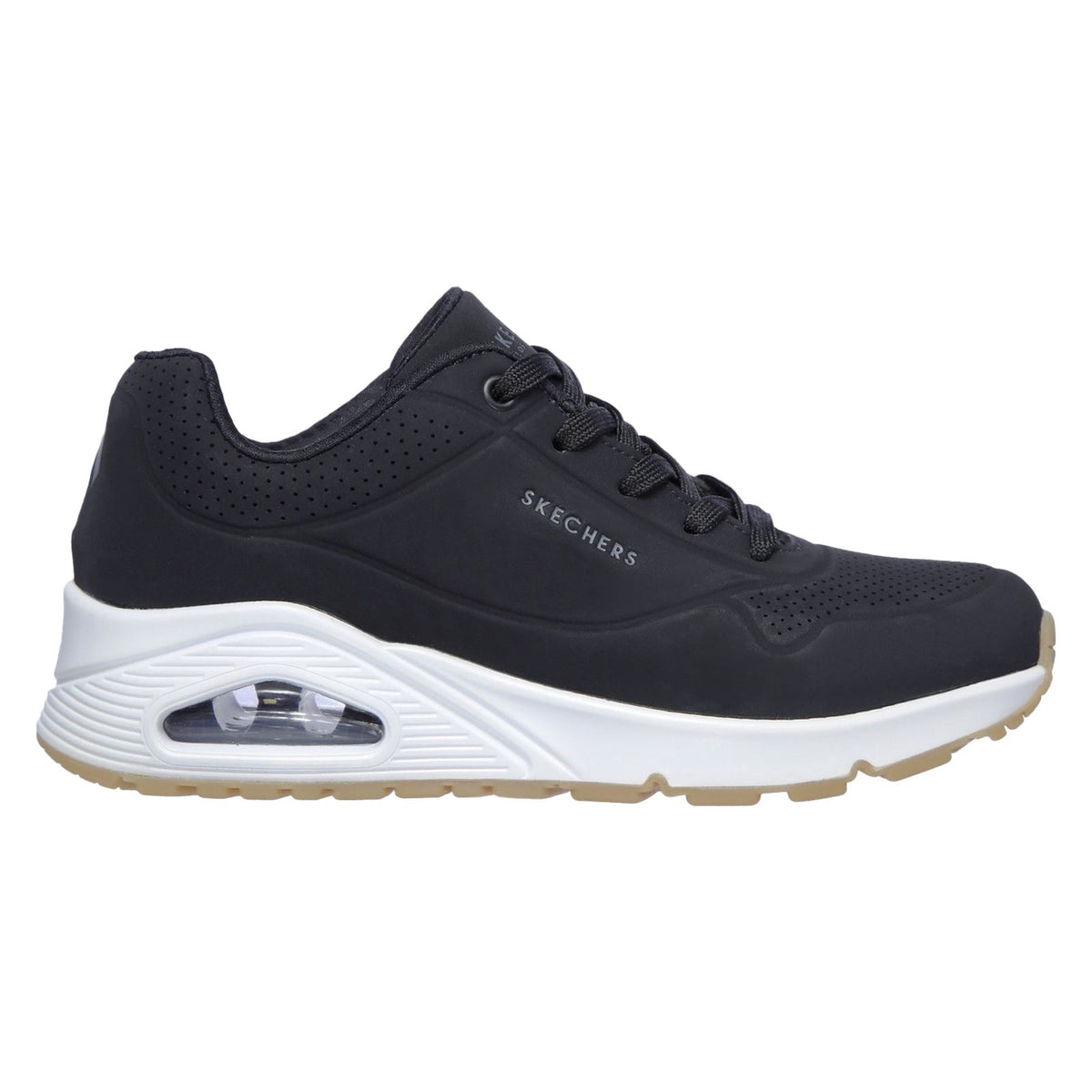 Skechers Women's Uno Stand On Air Sports Shoes in Black