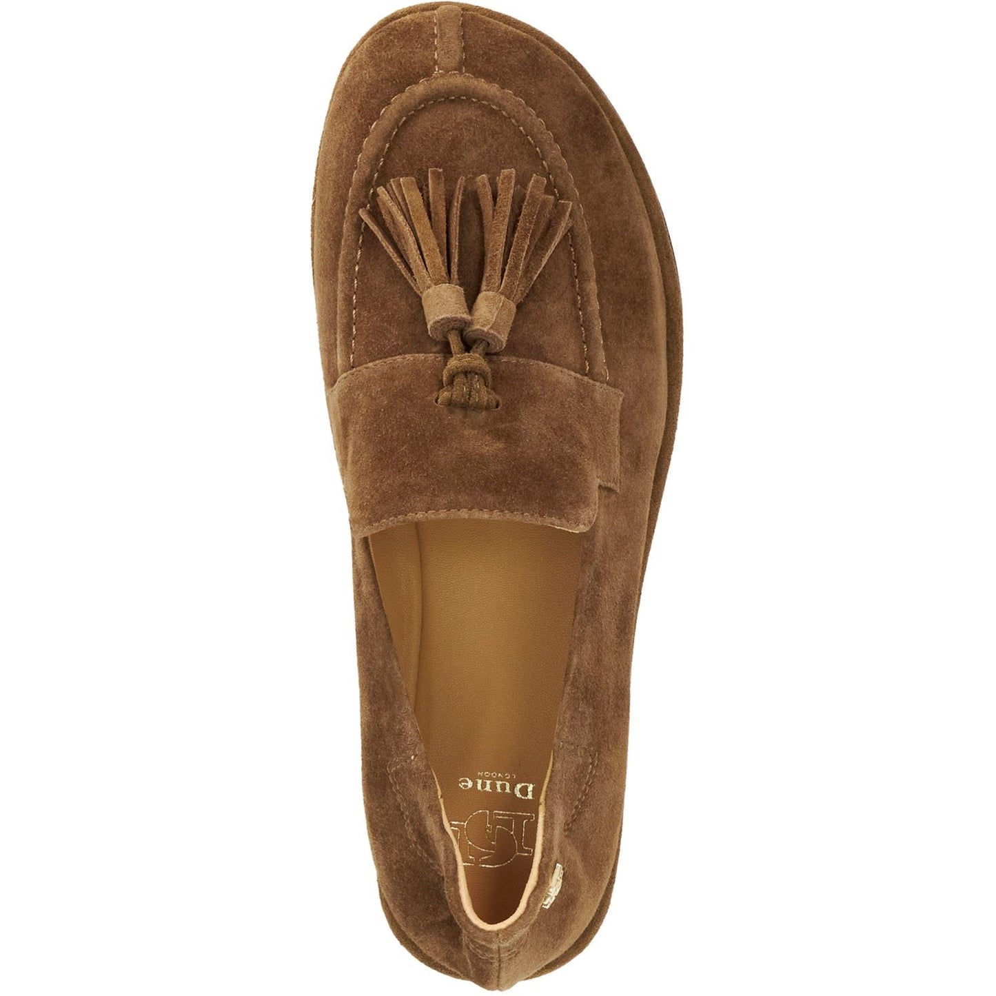 Dune Grounding Suede Women's Brown Loafers