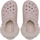 Crocs Classic Fleece Lined Polyester Blend Women's Quartz Clogs