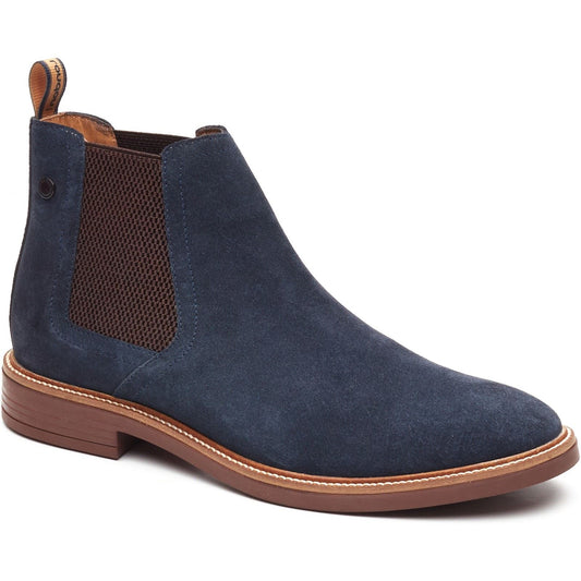 Base London Sussex Chelsea Boot Leather Men's Navy Boots