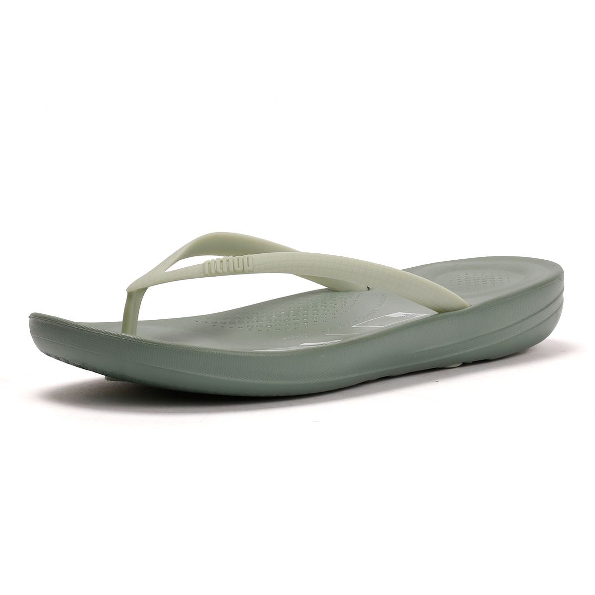 FitFlop X Pantone Iqushion Women's Iceberg Green Flip Flops