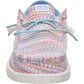 HEYDUDE Wally Funk Multi Mesh Polyester Men's Egret/Multi Moccasins Shoes