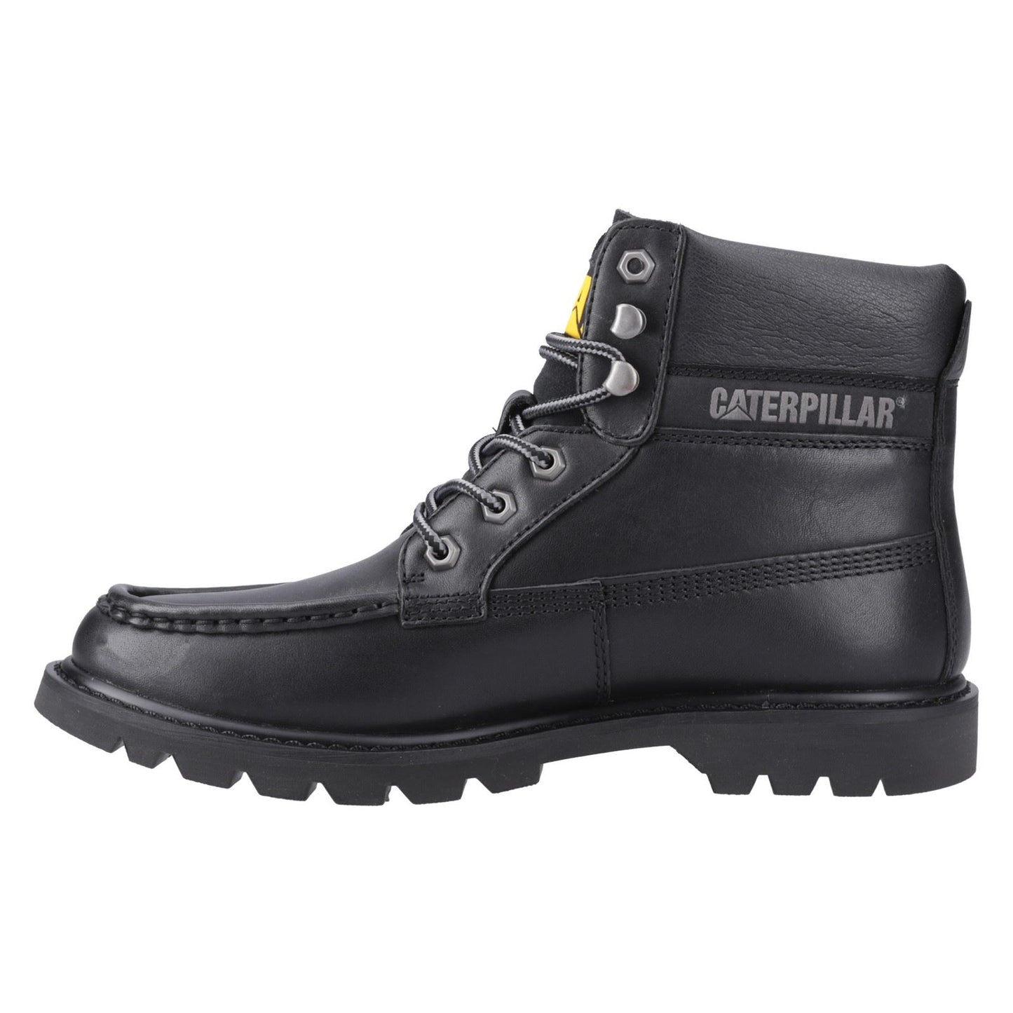 CAT Lifestyle Colorado Moc Toe Leather Men's Black Ankle Boots