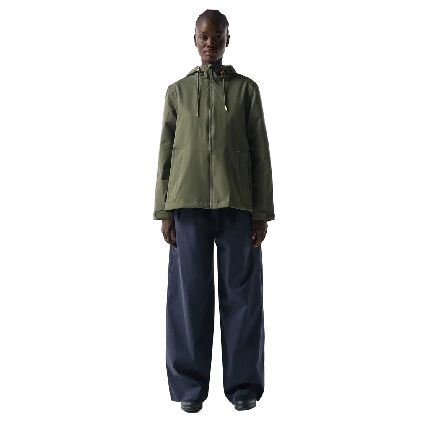Hunter Original Lightweight Waterproof Women's Green Rain Jacket